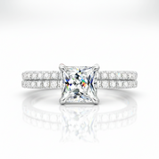 1ct Princess Cut Diamond Option Ring-Black Diamonds New York