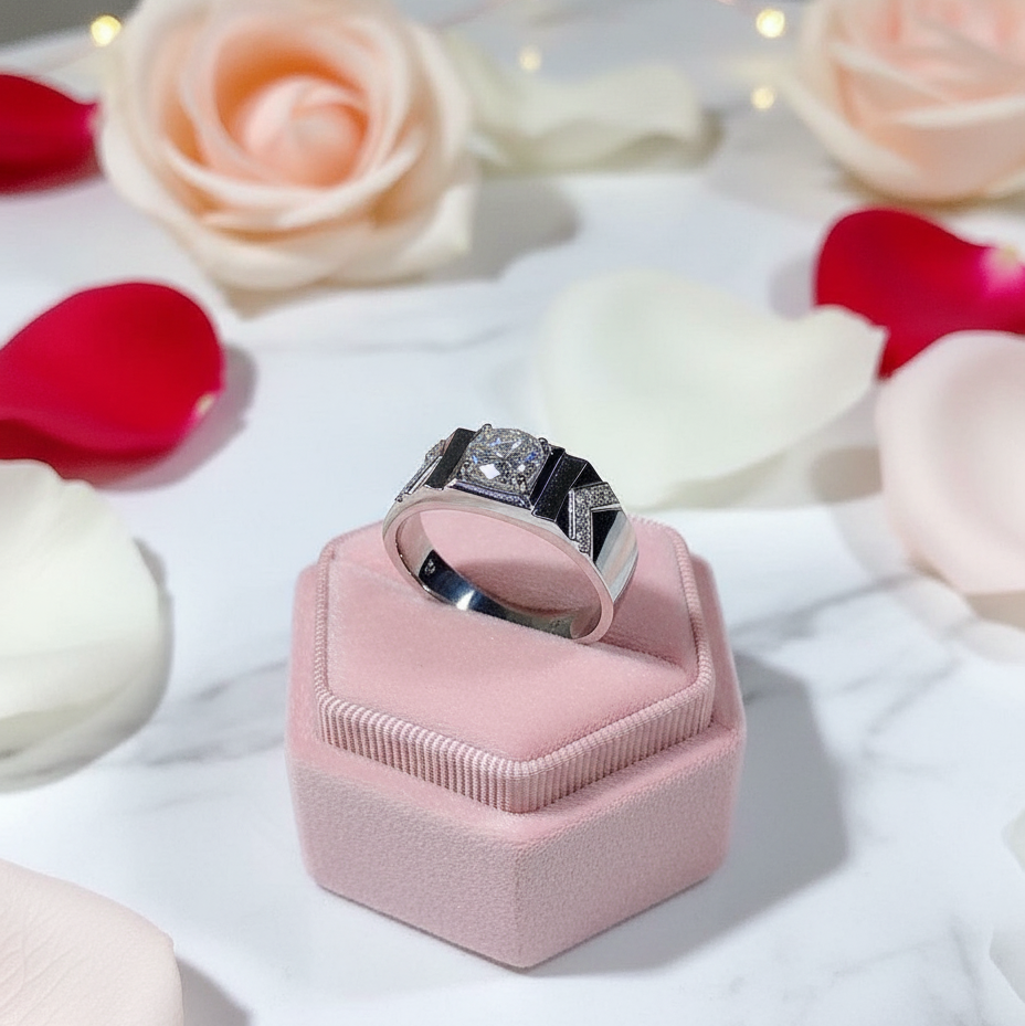 1ct Round Diamond Simple Classic Ring-Black Diamonds New York