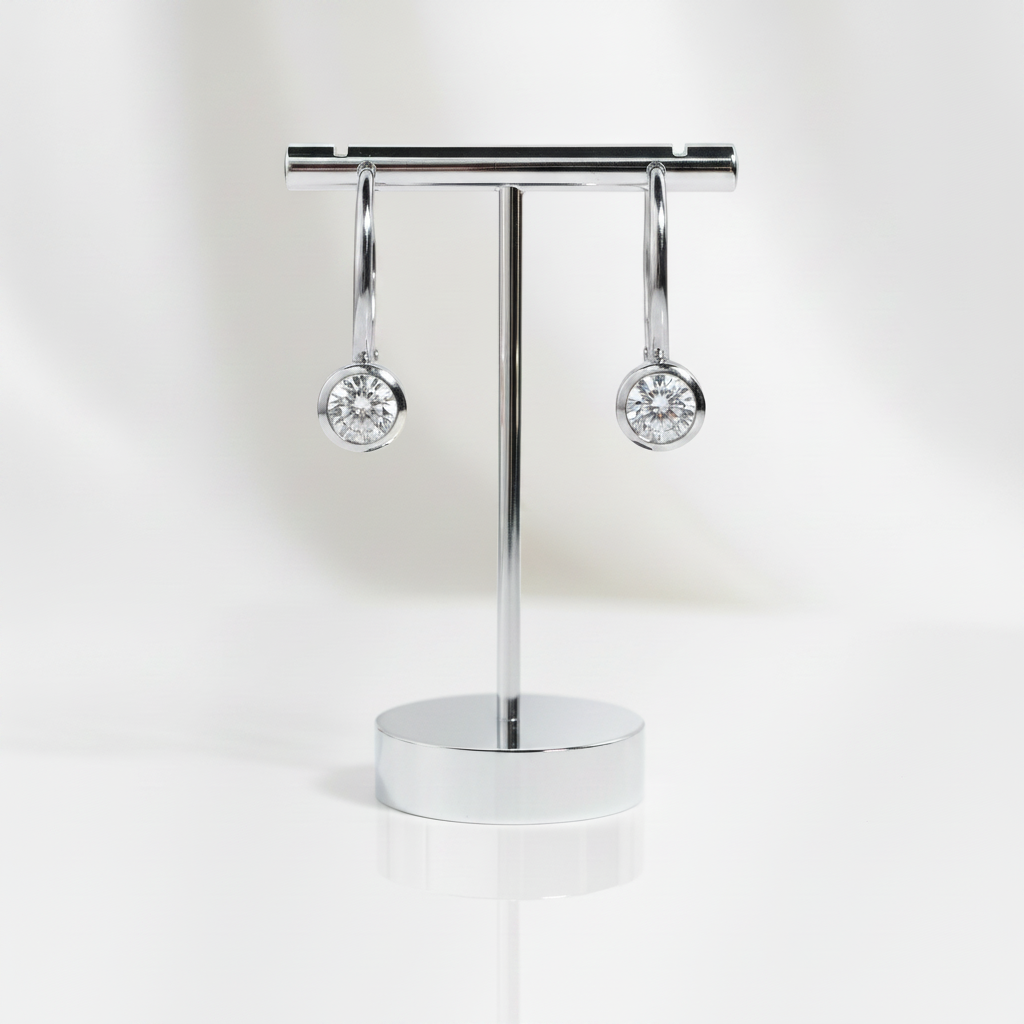 1.0 Ctw 5mm Lever Back Diamond Option Earrings-Black Diamonds New York