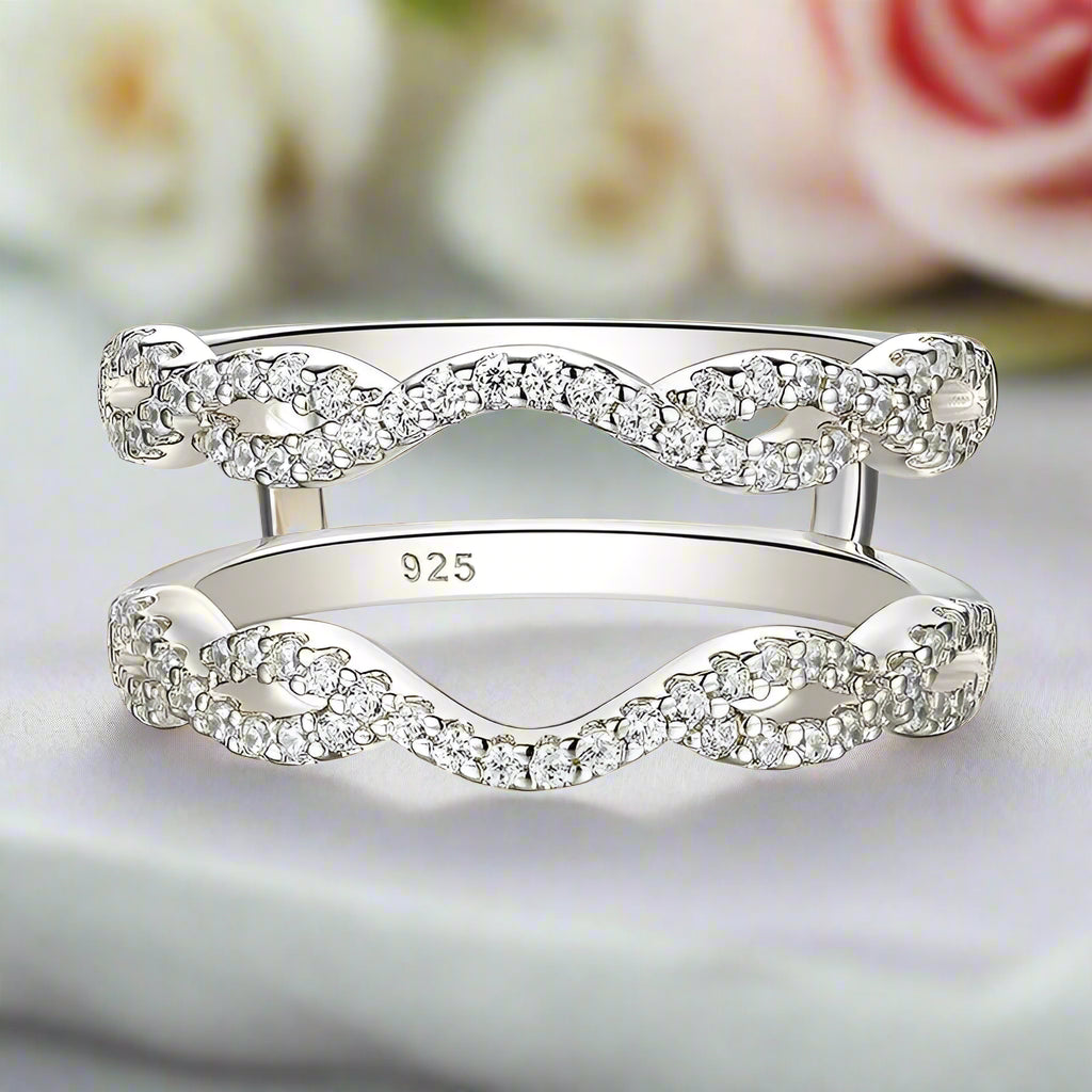 1mm Round Diamond Twisted Wedding Band-Black Diamonds New York