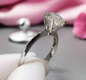 2 Carat 8mm Round Cut D Color Diamond Engagement Ring-Black Diamonds New York