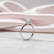 2 Carat 8mm Round Cut D Color Diamond Option Engagement Ring-Black Diamonds New York