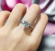 2 Carat 8mm Round Cut D Color Diamond Engagement Ring-Black Diamonds New York