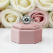 2 Carat 8mm Round Cut D Color Diamond Split Shank Engagement Ring-Black Diamonds New York