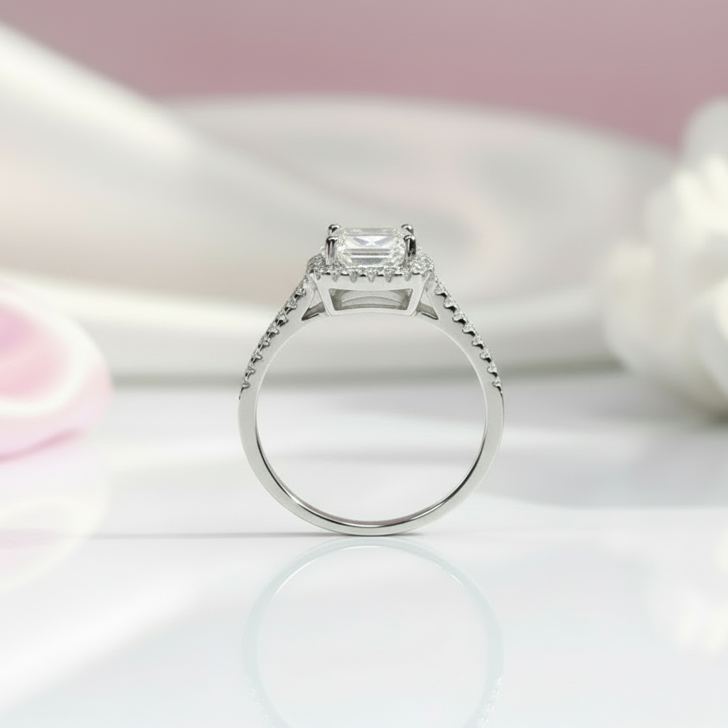 2 Carat 8mm Round Cut D Color Diamond Option Split Shank Engagement Ring-Black Diamonds New York