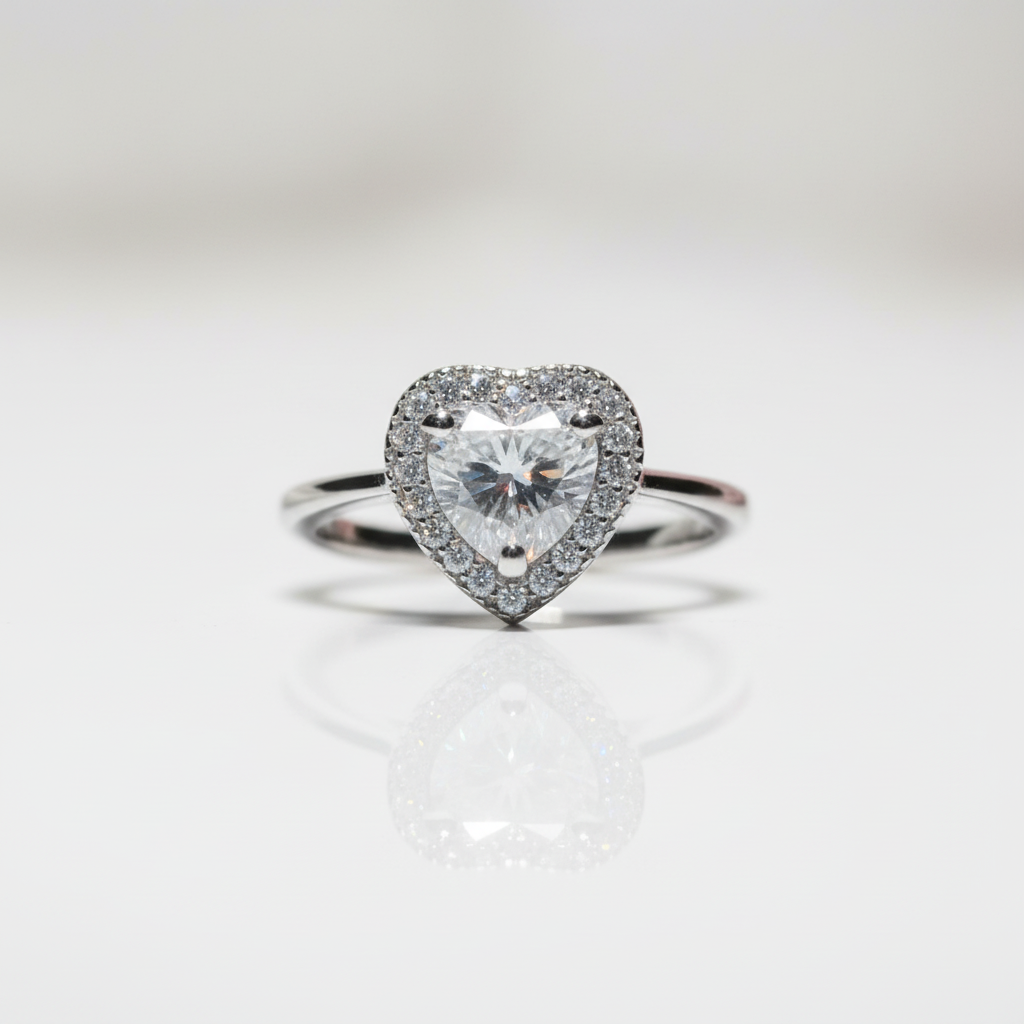 2 Carat Heart Cut Diamond Option Forever Love Engagement Ring-Black Diamonds New York