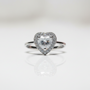 2 Carat Heart Cut Diamond Option Forever Love Engagement Ring-Black Diamonds New York