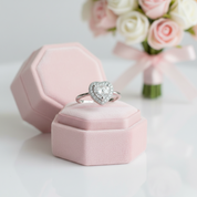 2 Carat Heart Cut Diamond Option Forever Love Engagement Ring-Black Diamonds New York