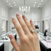 2 Carat Diamond Heart Engagement Ring-Black Diamonds New York