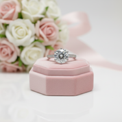 2 Carat Round Cut D Color Diamond Option Engagement Ring-Black Diamonds New York