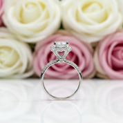 2 Carat Round Cut D Color Diamond Romantic Blossom Engagement Ring-Black Diamonds New York