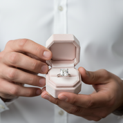 2.0 Ct Round Cut Diamond Cow Head Engagement Ring-Black Diamonds New York