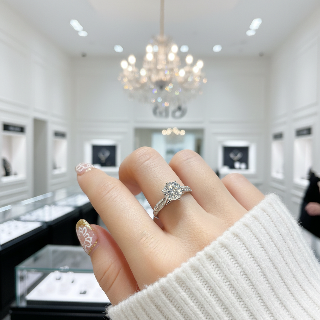 2 Carat Round Cut Diamond Option Star Queen Engagement Ring-Black Diamonds New York