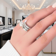 2.0 Ct Round Diamond 3Pcs Engagement Ring Set-Black Diamonds New York