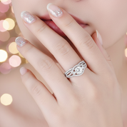 2 Pieces Round Cut Diamond Engagement Ring-Black Diamonds New York