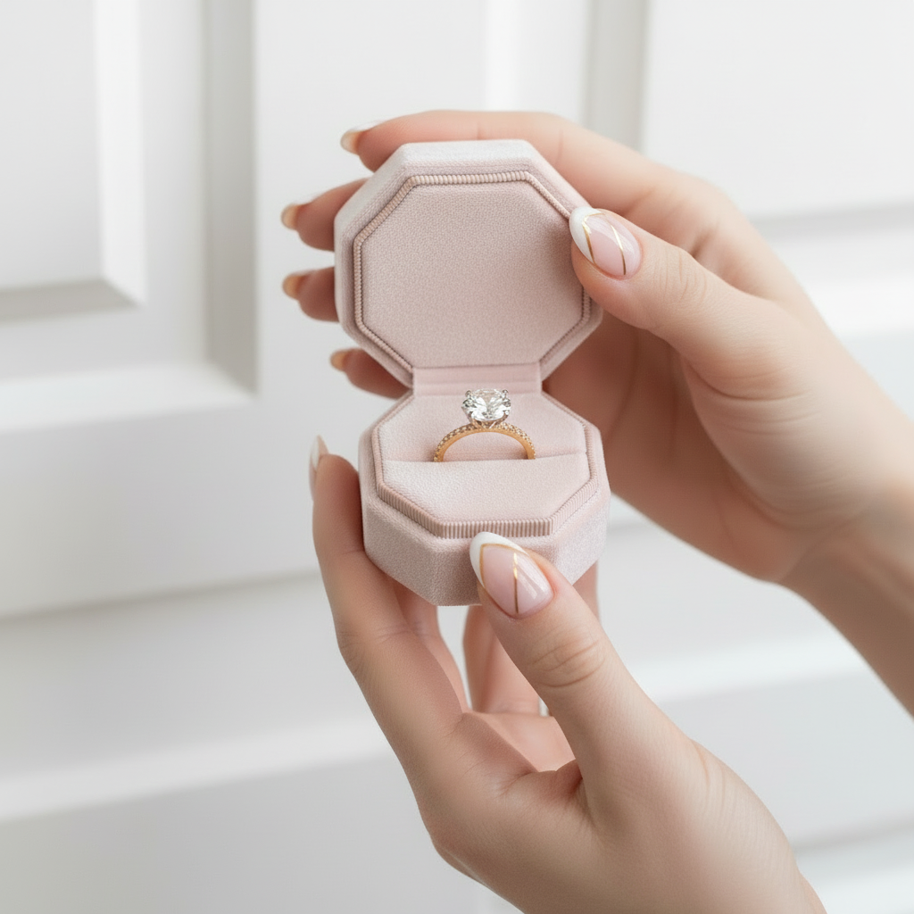 2.0 Ct Diamond Hidden Halo Engagement Ring-Black Diamonds New York