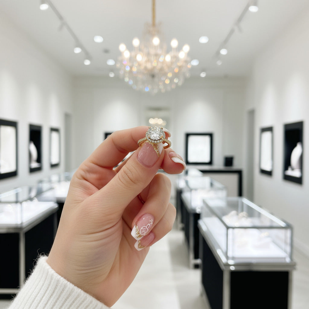 2.0 Ct Diamond Hidden Halo Engagement Ring-Black Diamonds New York