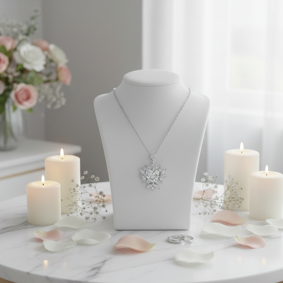 2.0 Ct Heart Cut Diamond Pendant Necklace-Black Diamonds New York