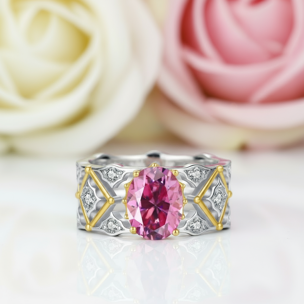 2.0 Ct Oval Cut Diamond Engagement Ring-Black Diamonds New York