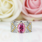 2.0 Ct Oval Cut Diamond Engagement Ring-Black Diamonds New York