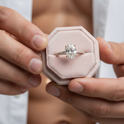 2.0 Ct Oval Cut Diamond Engagement Ring-Black Diamonds New York