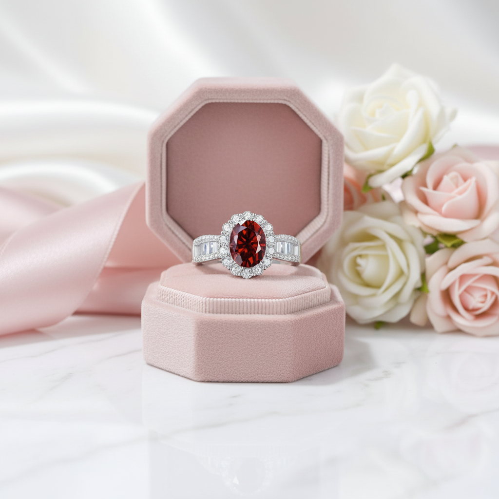 2.0 Ct Oval Cut Diamond Halo White Gold Engagement Ring-Black Diamonds New York