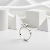 2.0 Ct Princess Cut Diamond Engagement Ring-Black Diamonds New York