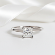 2.0 Ct Princess Cut Diamond Option Engagement Ring-Black Diamonds New York