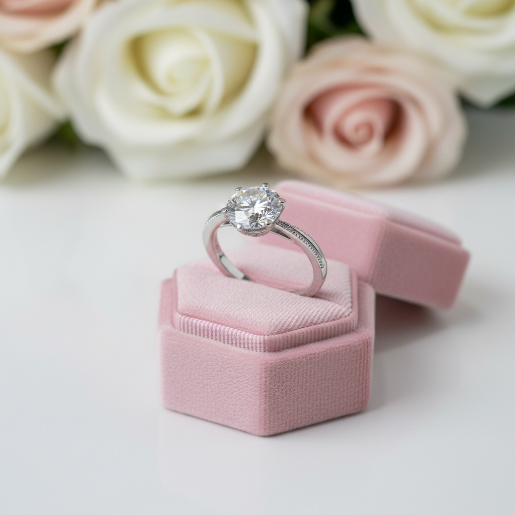 2.0 Ct Round Cut D Color Diamond Dewdrop Engagement Ring-Black Diamonds New York