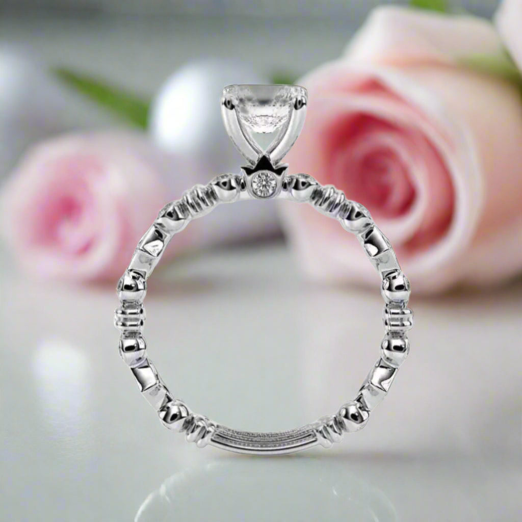 2.0 Ct Round Cut D Color Diamond Engagement Ring-Black Diamonds New York