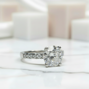 2.0 Ct Round Cut Diamond Engagement Ring-Black Diamonds New York