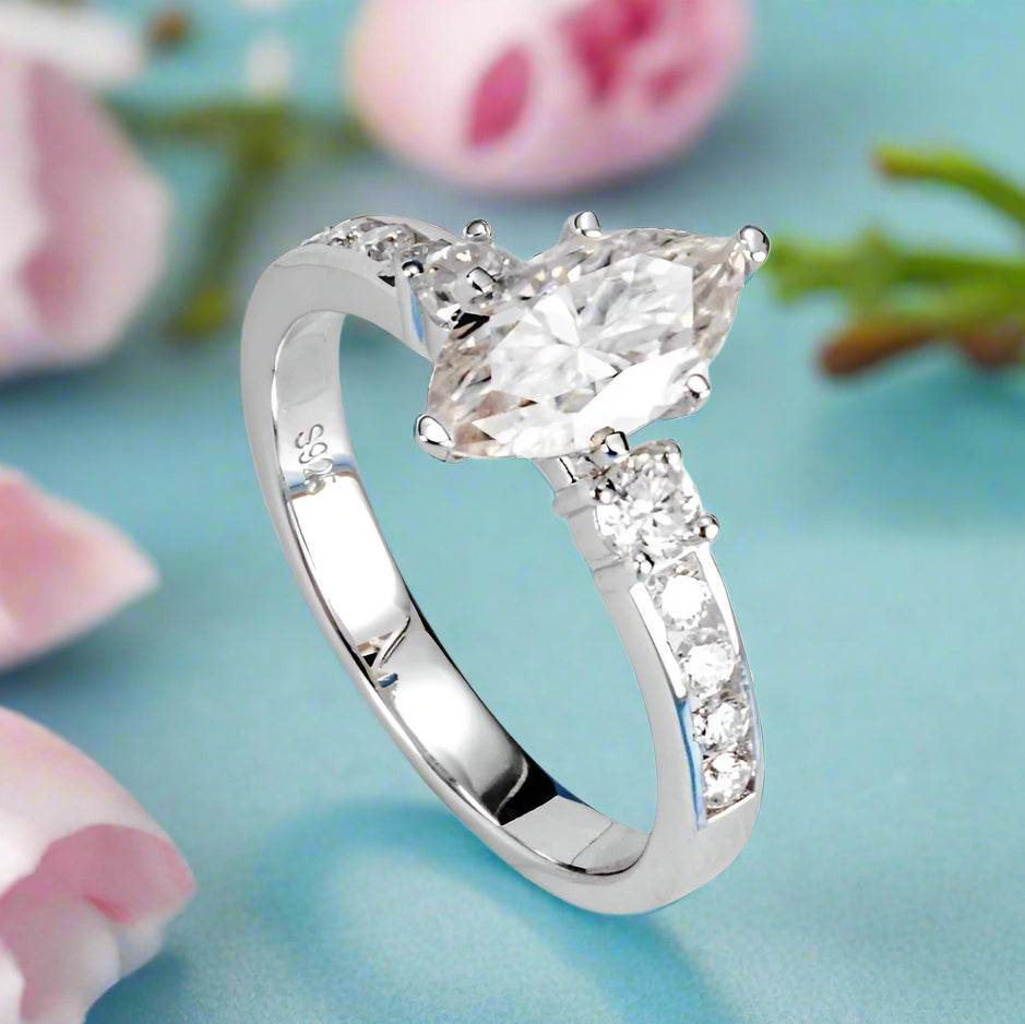 2.0 Ctw Diamond Stackable Engagement Ring Set-Black Diamonds New York