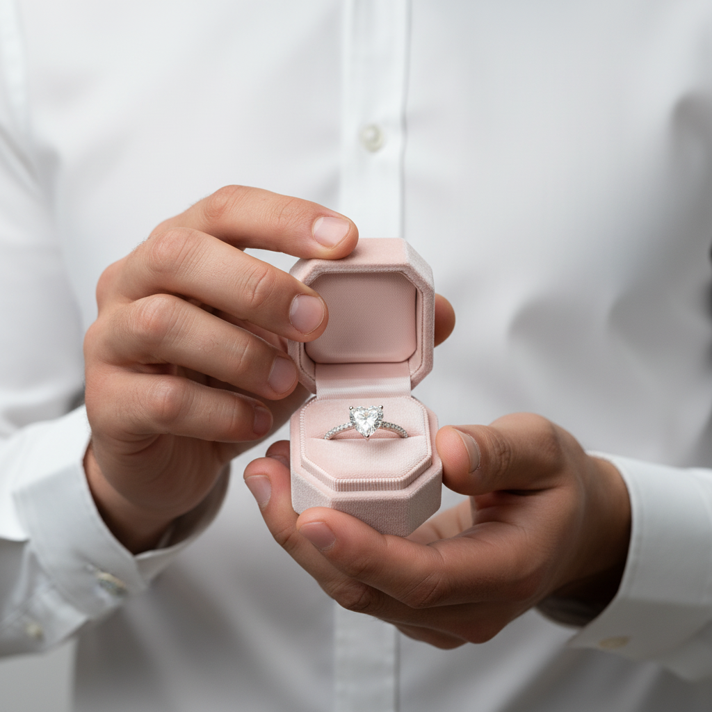 2.0ct Heart-cut Diamond Engagement Ring-Black Diamonds New York