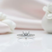 2.0ct Heart-cut Diamond Option Engagement Ring-Black Diamonds New York