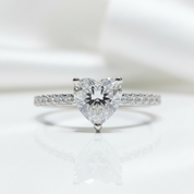 2.0ct Heart-cut Diamond Engagement Ring-Black Diamonds New York