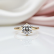 2.5 Ct Brilliant Round Cut Diamond Option Engagement Ring-Black Diamonds New York
