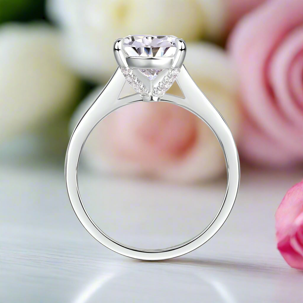 2.5 Ct Pear Cut Diamond Engagement Ring-Black Diamonds New York