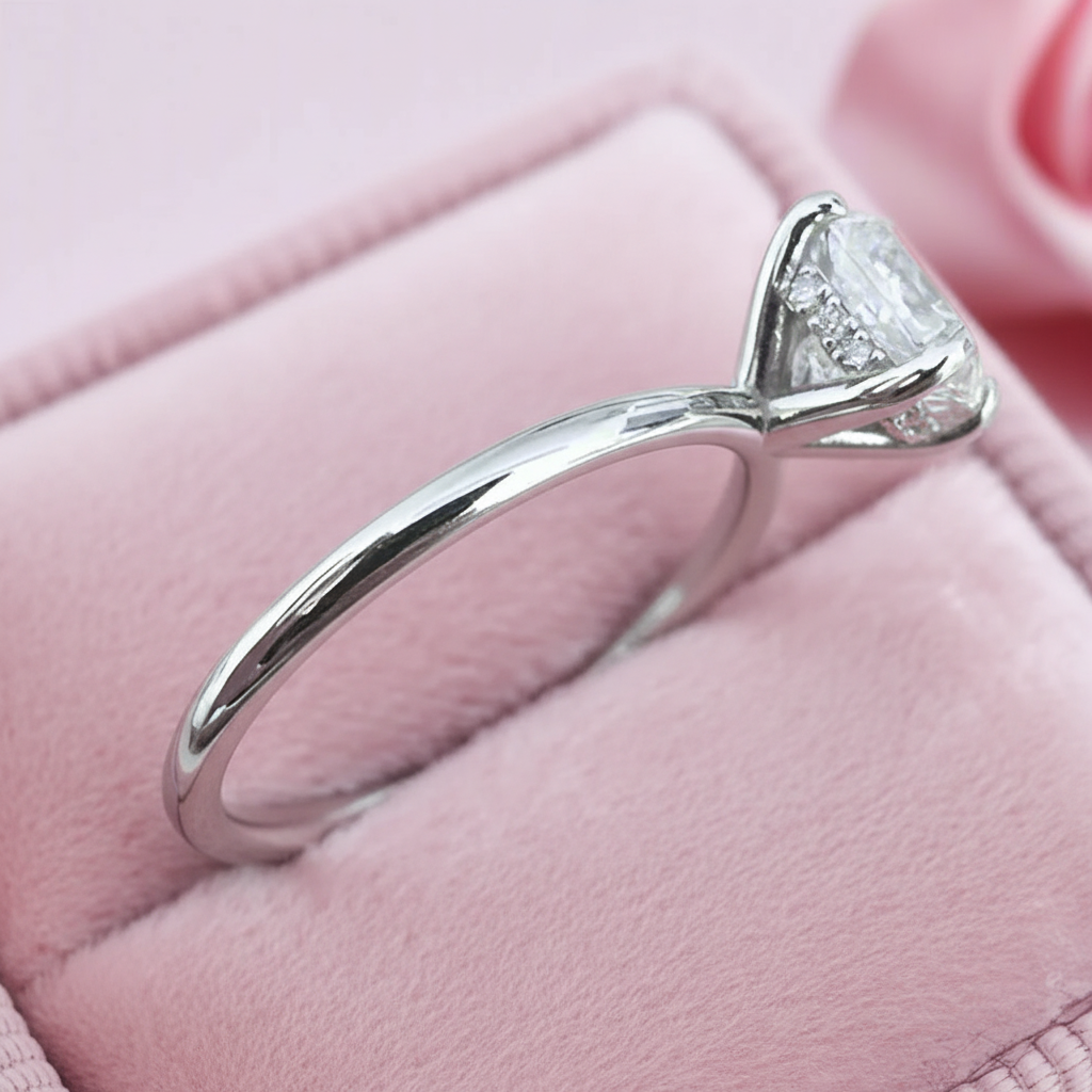 2.5ct Princess Cut Diamond Engagement Ring-Black Diamonds New York