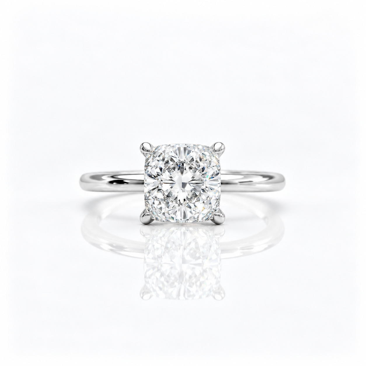 2.5ct Princess Cut Diamond Option Engagement Ring-Black Diamonds New York