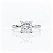 2.5ct Princess Cut Diamond Option Engagement Ring-Black Diamonds New York