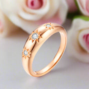 2.5mm Three Stars Diamond Wedding Band-Black Diamonds New York