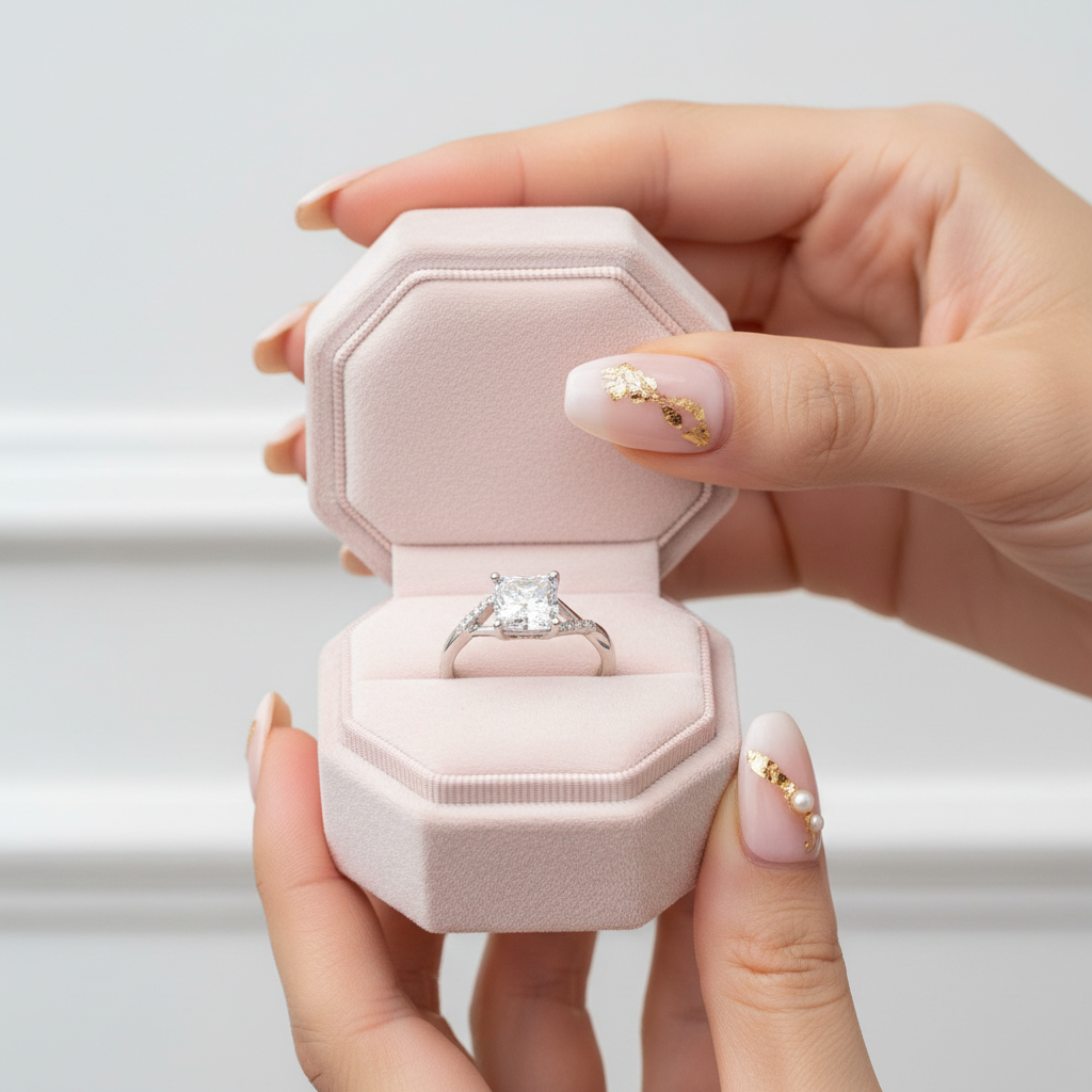 2.0 Carat Princess Cut Women's Engagement Ring-Black Diamonds New York