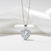 2.0 Ct Diamond Heart Shape Pendant Necklace-Black Diamonds New York