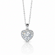 2.0 Ct Diamond Option Heart Shape Pendant Necklace-Black Diamonds New York