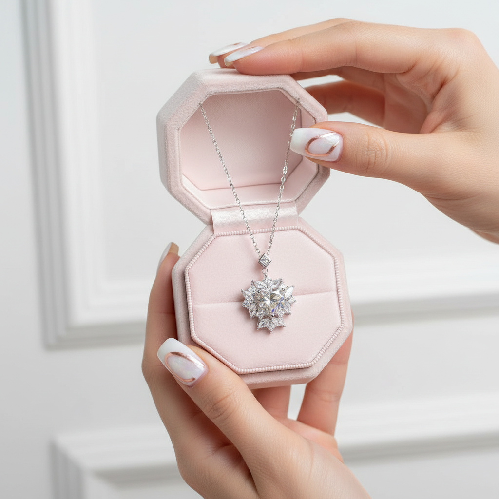 2.0 Ct Heart Cut Diamond Pendant Necklace-Black Diamonds New York