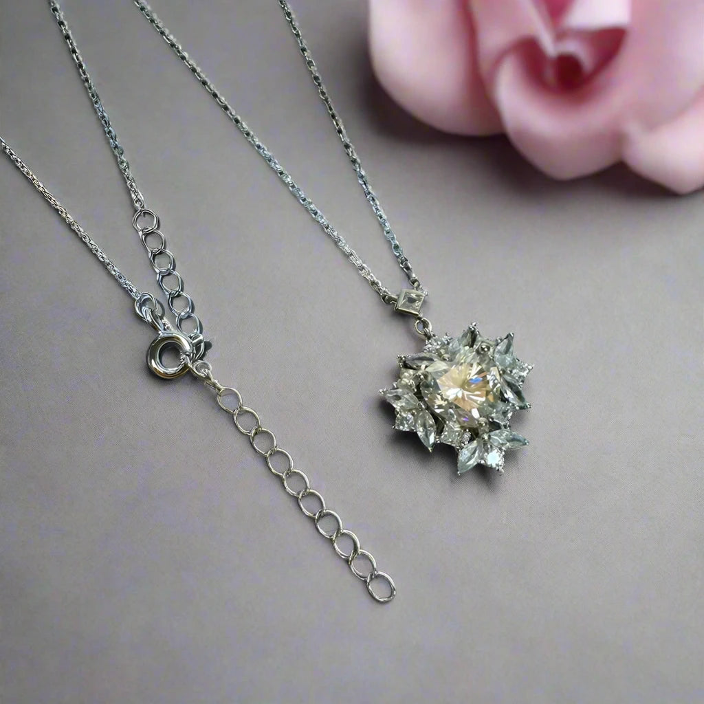 2.0 Ct Heart Cut Diamond Pendant Necklace-Black Diamonds New York