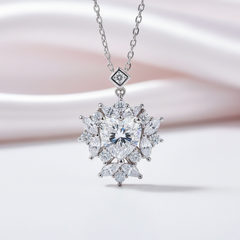 2.0 Ct Heart Cut Diamond Option Pendant Necklace