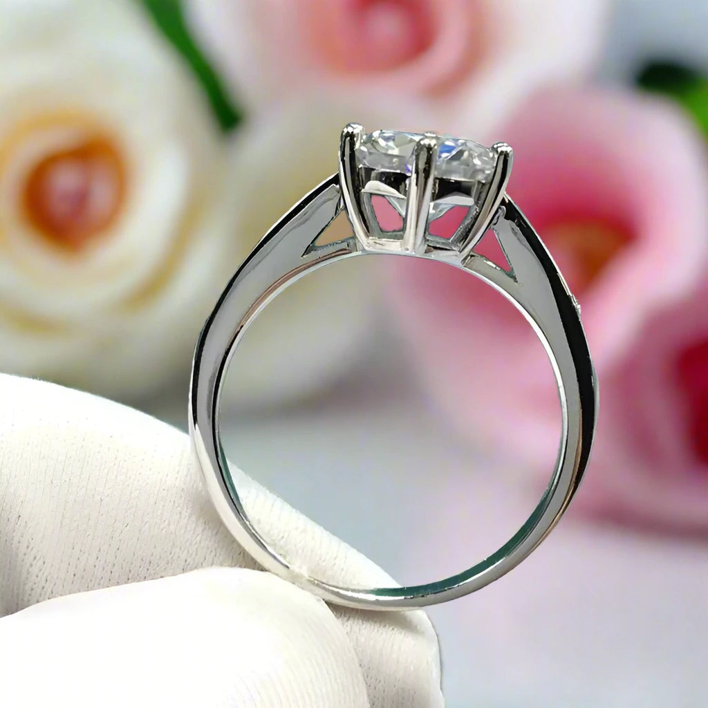 2.0 Ct Round Cut Diamond Engagement Ring-Black Diamonds New York