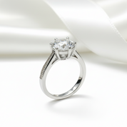 2.0 Ct Round Cut Diamond Engagement Ring-Black Diamonds New York