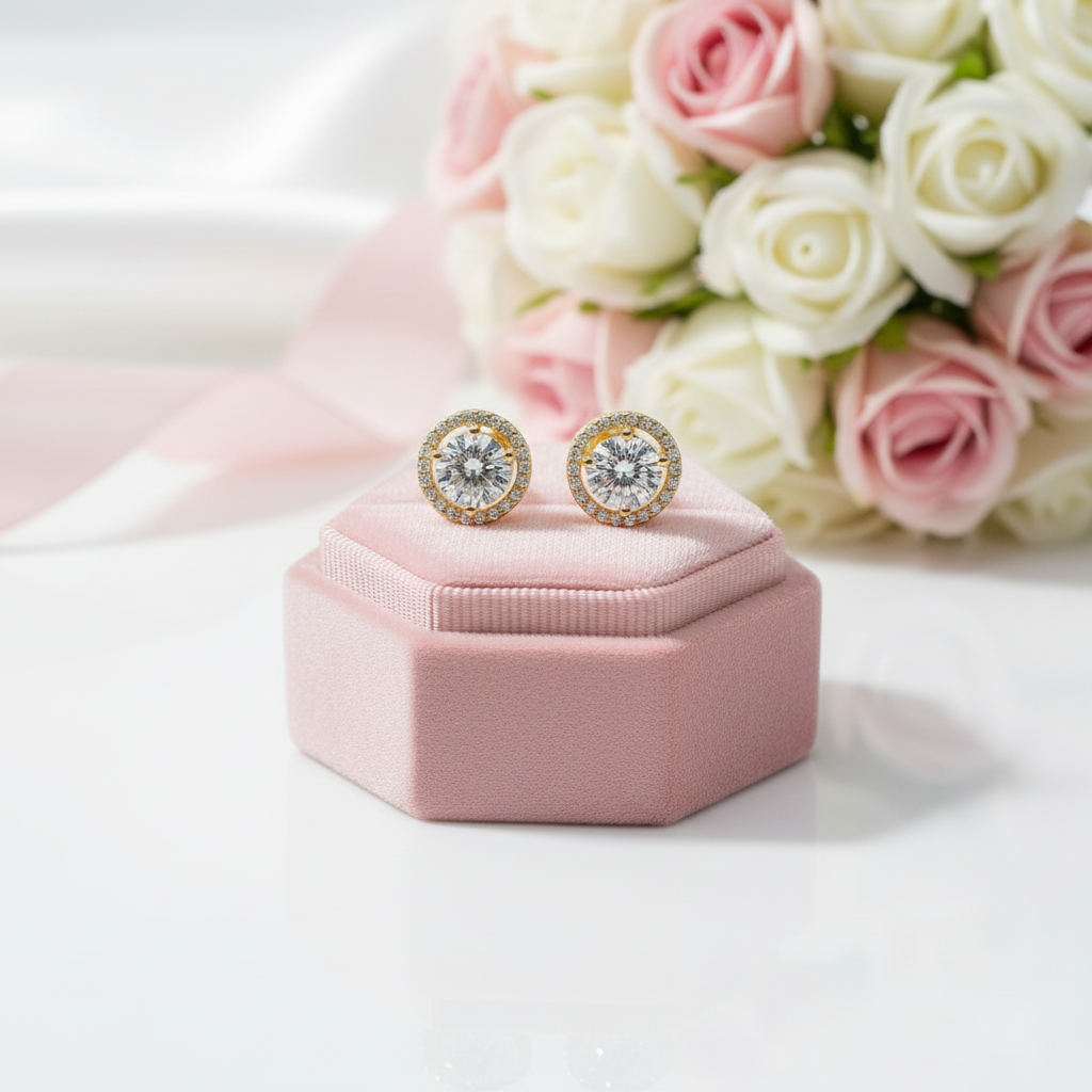 2.0 Ct Round Cut Diamond Stud Earrings-Black Diamonds New York